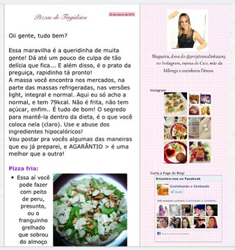 circuiro chic, Paula Barbara Boque, Projeto Verão 2013, Dieta, Projeto Paulinha Instagram, Paula Barbara Boque, Blog Cozinhando e Cantando, receitas Diet