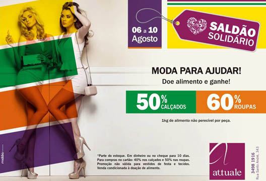 circuito chic; Attuale; Saldão Solidário