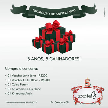 circuito chic; Zaie 5 Anos