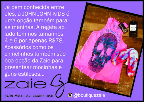 coluna christiano coelho; circuito chic; Zaie