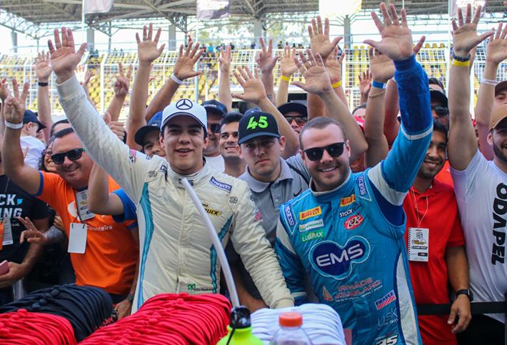 Pedro Paulo Fernandes e o companheiro de euipe na PP Motorsport, Gabriel Robe